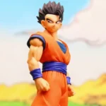 Dragon Ball - Gohan Mode dynamic pose, orange gi, blue sleeves, muscular build, spiked hair, determined collectible