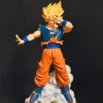 Dragon Ball History Box Kamehameha Goku Figure - Dynamic pose on cloud base, orange pants, blue top, spiky blonde hair, collectible design