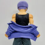 Dragon Ball - Purple Hair Trunks Figure - Muscular back view, purple hair, black tank top, green pants, anime collectible craftsmanship