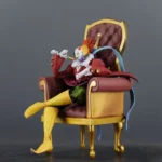 Piemon Statue Lounging on Ornate Golden Armchair in Red & White Attire – One Piece Collectible